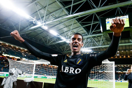 s Alexander Isak jublar