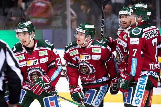 Frölundas Johan Sundström, Simon Hjalmarsson, Joel
