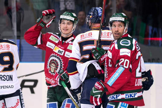 Frölundas Johan Sundström jublar