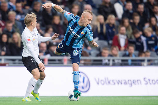 Örebros Sebastian Ring och Djurgårdens Magnus Eriksson