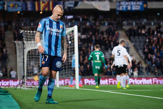 Djurgårdens Magnus Eriksson deppar