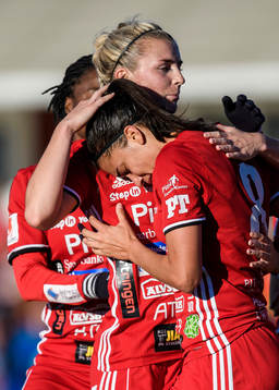 under fotbollsmatchen i Damallsvenskan mellan Piteå och