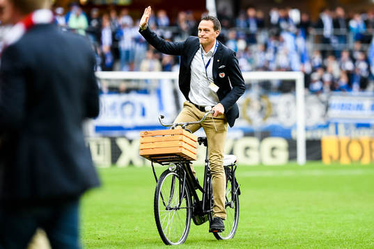 Kalmars klubbchef Svante Samuelsson före fotbollsmatchen i