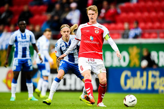 Kalmars Rasmus Elm och IFK Göteborgs Elias Mar Omarsson