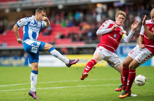 IFK Göteborgs Jakob Ankersen och Kalmars Rasmus Elm och
