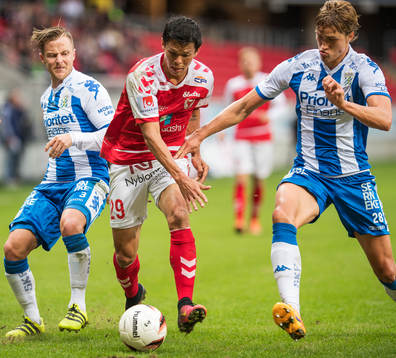 Kalmars Romário Pereira Sipião samt IFK Göteborgs Scott
