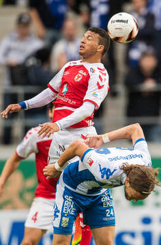 Kalmars Ismael Silva Lima och IFK Göteborgs Tom Pettersson