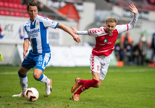 Kalmars Jonathan Ring och IFK Göteborgs Martin Smedberg