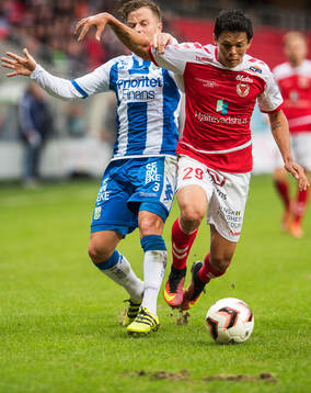 IFK Göteborgs Scott Jamieson och Kalmars Romário Pereira
