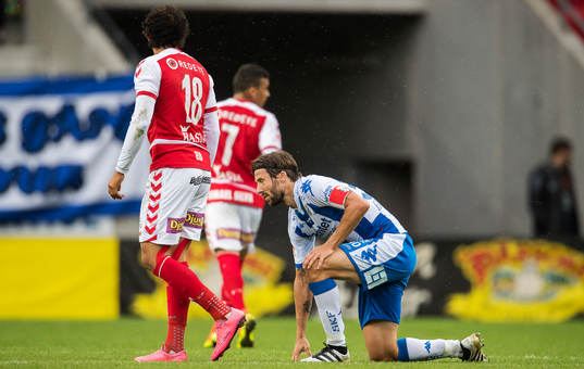 Kalmars Mahmoud Eid  och IFK Göteborgs Mattias Bjärsmyr