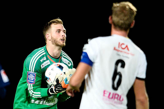Ängelholms målvakt Carl Lindell