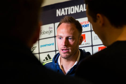 Andreas Granqvist i mixed zone