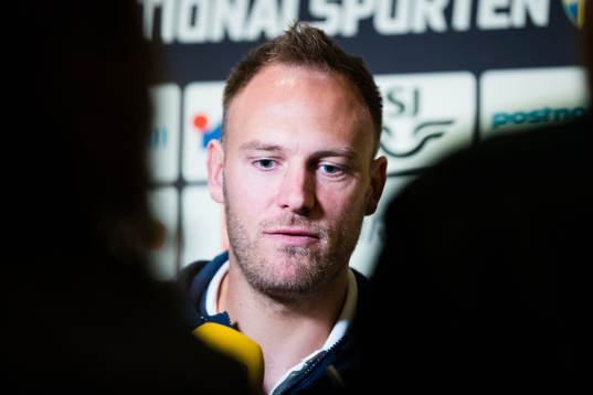 Andreas Granqvist i mixed zone