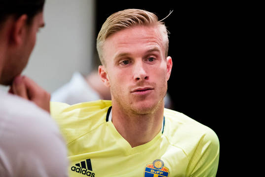 Oscar Wendt i mixed zone