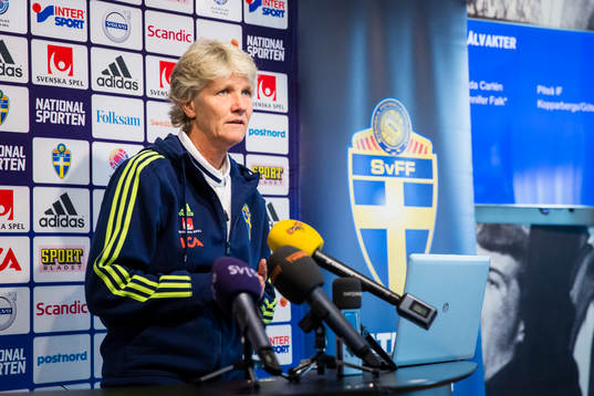 Sveriges förbundskapten för damfotbollslandslaget, Pia