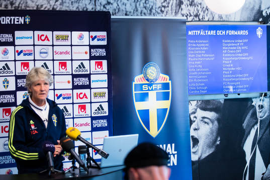Sveriges förbundskapten för damfotbollslandslaget, Pia