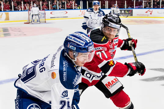 Leksands Tobias Forsberg och Malmö Redhawks Mathias