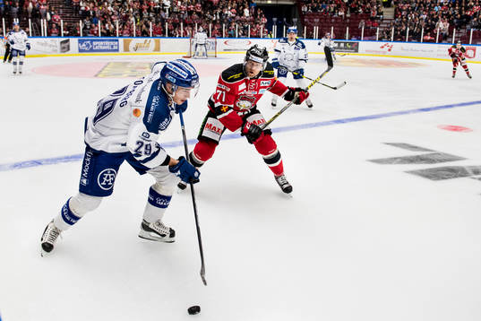 Leksands Tobias Forsberg och Malmö Redhawks Mathias
