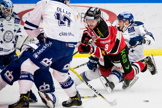 Malmö Redhawks Frederik Storm och Leksands Ben Youds
