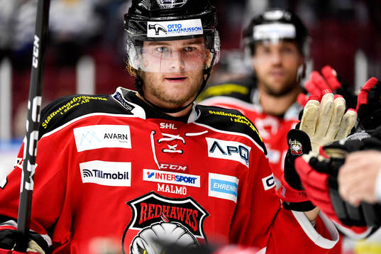 Malmö Redhawks Kim Rosdahl jublar