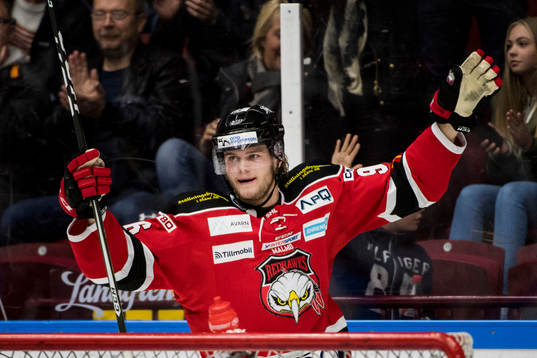 Malmö Redhawks Kim Rosdahl jublar