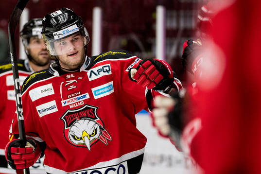 Malmö Redhawks Kim Rosdahl jublar