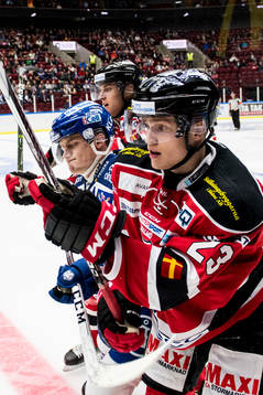 Malmö Redhawks Christoffer Forsberg och Leksands Martin