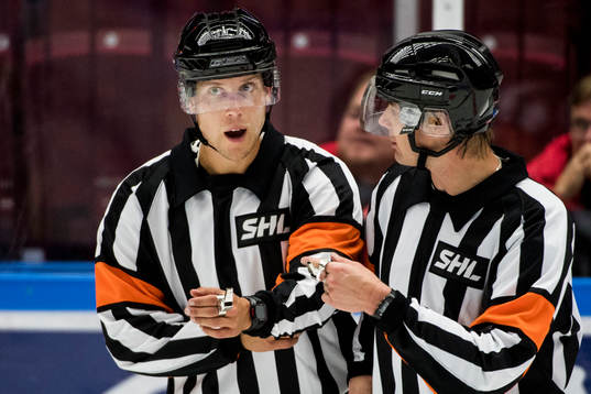 Domare Andreas Harnebring och Mikael Andersson