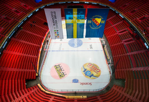 Interiör av Globen