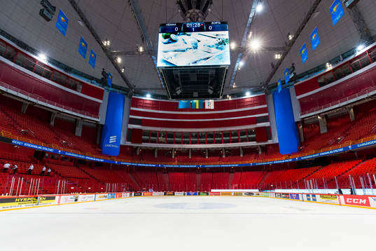 Interiör av Globen