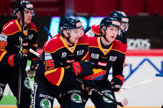 Djurgårdens Albin Lundin jublar