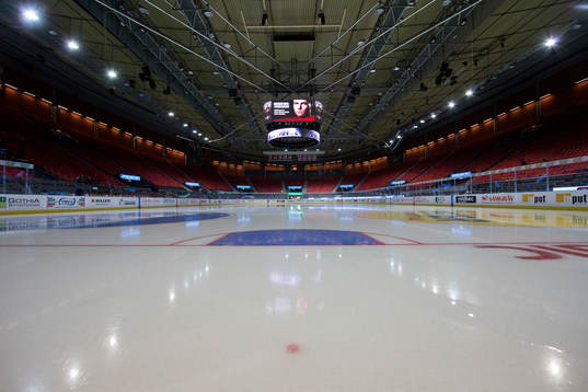 Scandinavium interiört innan ishockeymatchen i SHL mellan
