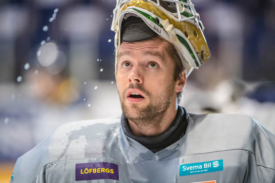 Färjestads målvakt Lars Haugen