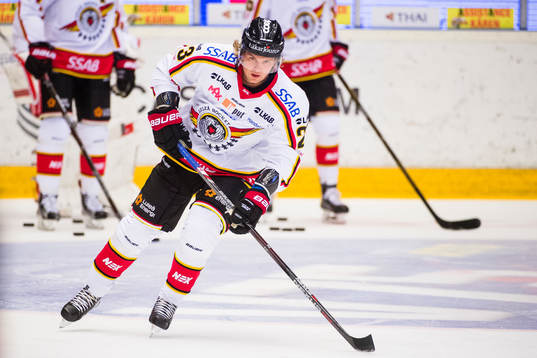 Luleås Viktor Amnér före ishockeymatchen i SHL mellan