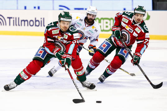 Frölundas Mats Rosseli Olsen och Patrik Carlsson