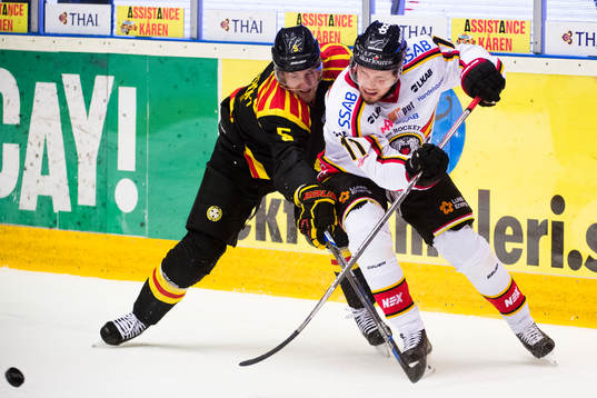 Brynäs Lukas Kilström och Luleås Petter Emanuelsson