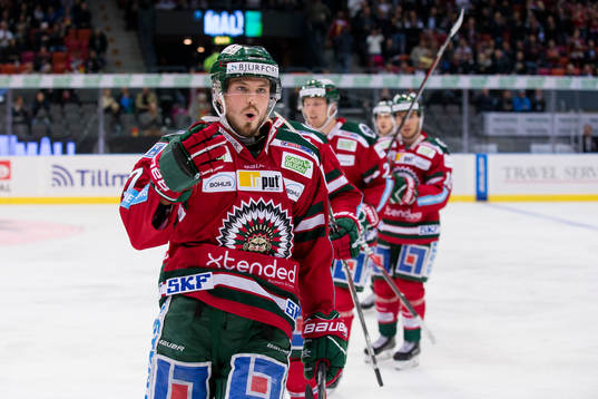 Frölundas Sebastian Stålberg jublar