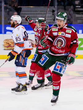 Frölundas Johan Sundström jublar