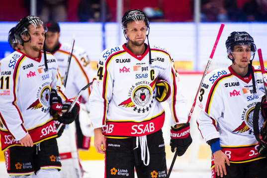 Luleås Daine Todd, Johan Harju och Petter Emanuelsson