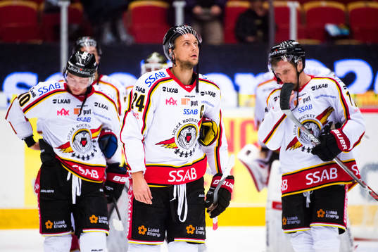 Luleås Tim Kennedy, Johan Harju och Petter Emanuelsson