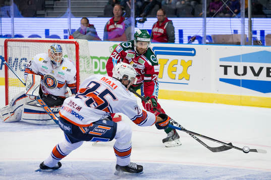 Frölundas Joel Lundqvist mot Växjös Philip Holm