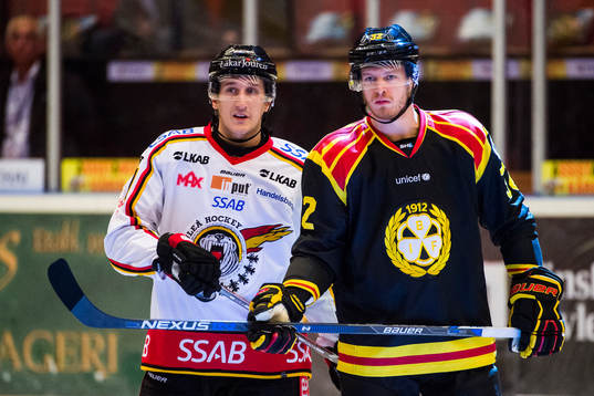 Luleås Bill Sweatt och Brynäs Nick Johnson