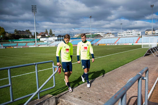 Sveriges Ludwig Augustinsson och Emil Krafth