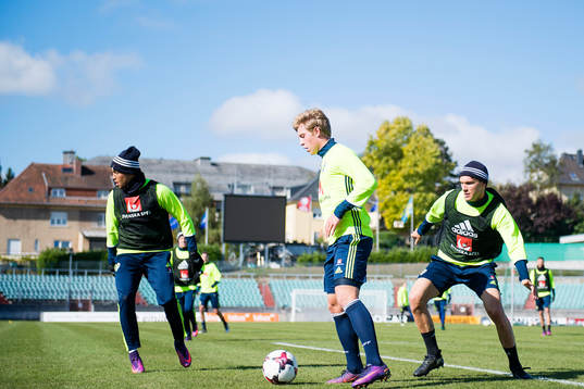 Sveriges Martin Olsson, Alexander Fransson och Albin Ekdal