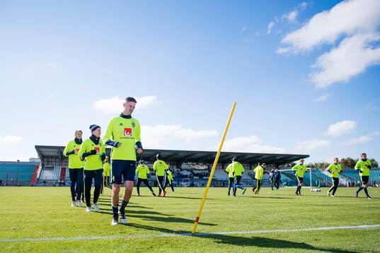 Sveriges Ola Toivonen, Oscar Wendt och Mikael Lustig