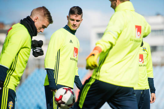 Sveriges Oscar Wendt och Mikael Lustig