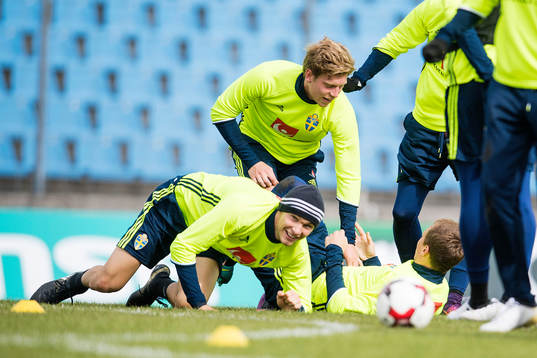 Sveriges Albin Ekdal, Christoffer Nyman och Alexander