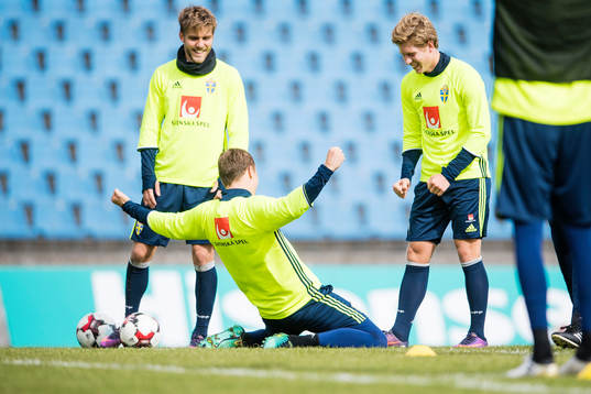 Sveriges Victor Nilsson Lindelöf, Christoffer Nyman och