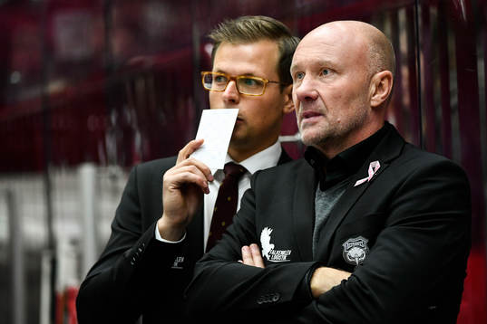 Malmö Redhawks tränare Peter Andersson och assisterande