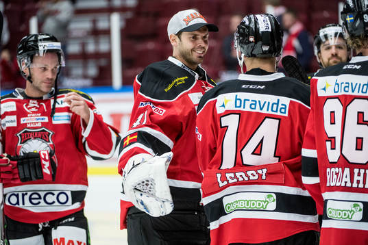 Malmö Redhawks målvakt Cristopher Nihlstorp och